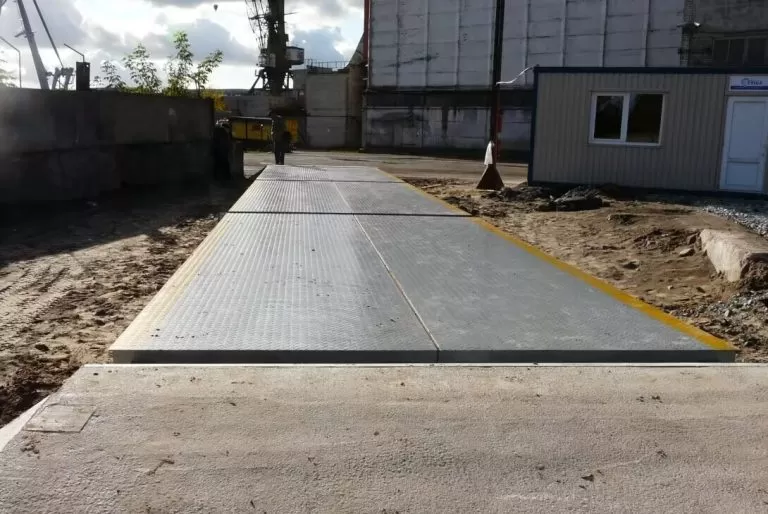 100 ton pit type truck scale digital weighbridge on site