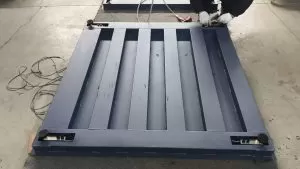 Reinforced steel platform of large platform scale heavy duty floor weighing equipment