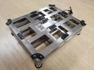 Polished 304 stainless steel deck for platform scale Aida Weighing