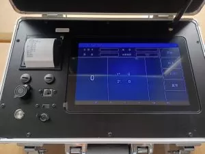Digital weighing indicator for portable vehicle scales
