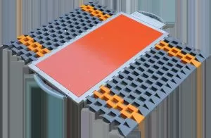 Heavy‑duty weighing pad detail for portable vehicle weighing scales